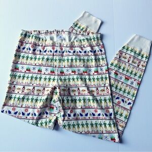 Hanna Andersson Adult Long John Pajama Pants in Elf Print